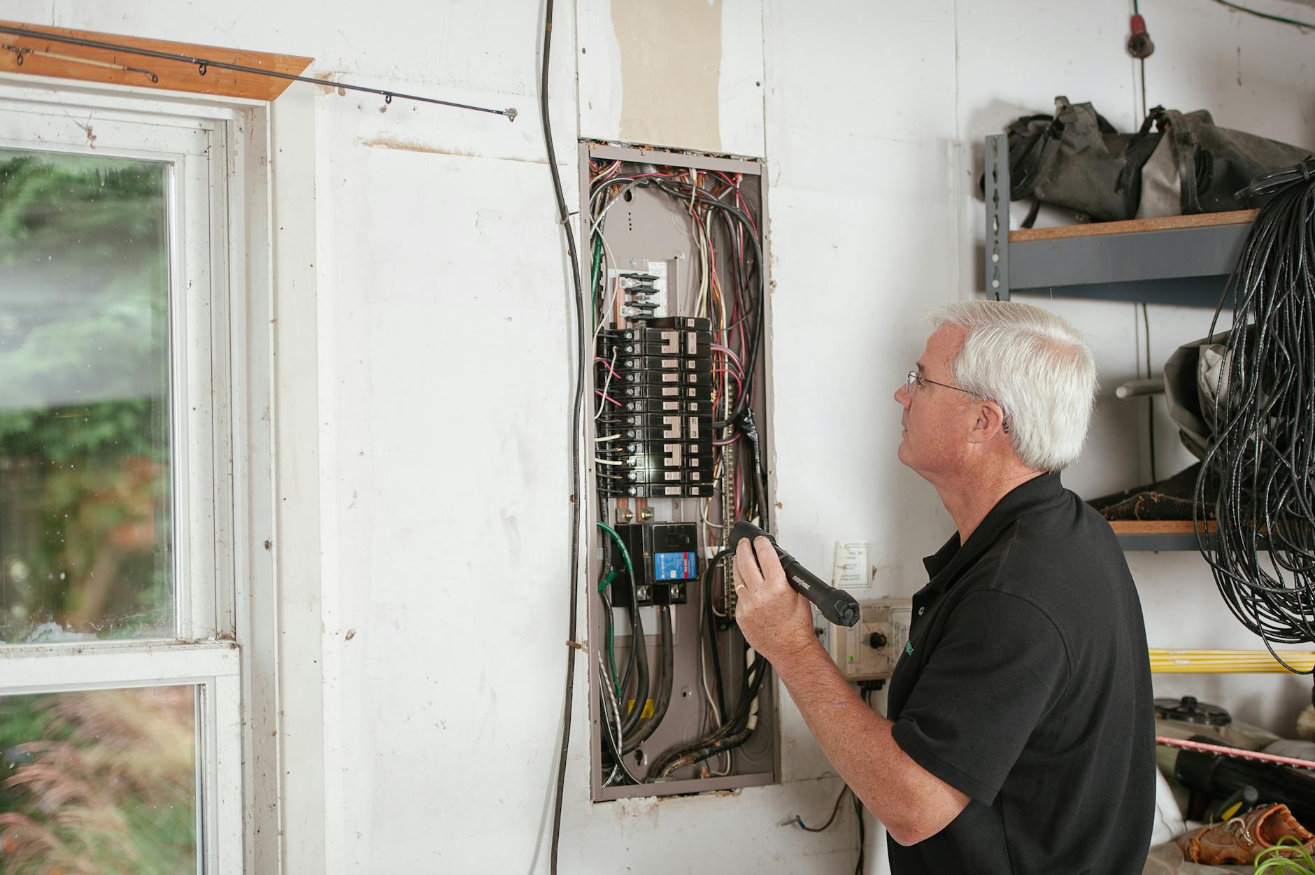 Jak zaplanować instalację elektryczną w nowym domu jednorodzinnym: kluczowe zasady i praktyczne wskazówki Elektryk sprawdza domową rozdzielnicę elektryczną w nowym domu